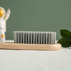 2PCS Wood Laundry Brush, Clothing Stain Remover Scrubber, Soft Bristle - Image 2