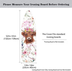 Sprowallow Cow Iron Ironing Board Cover 15x54 inch, Thick Padding, Fits Small - Image 5