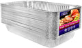 Aluminum Deep Foil Pans Full Size, Large Disposable Roasting & Baking Pan by NicoleHomeCollection