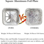 Non-Stick Disposable Air Fryer Aluminum Foil Liners Square 50PCS, Oil-Proof - Image 6