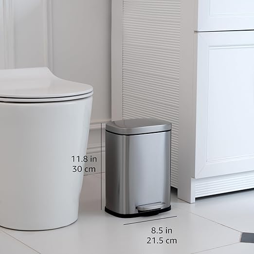 Amazon Basics Smudge Resistant Rectangular Trash Can - Image 3