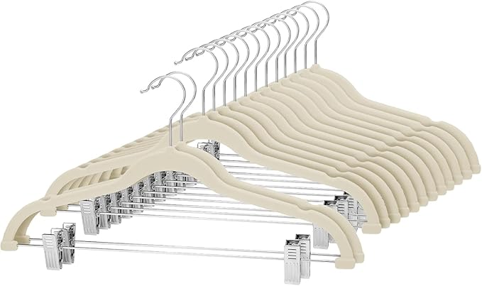 Cozymood Velvet Skirt Hangers 36 Packs Ultra Thin Hangers by CozyMood