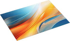 Burnt Orange Blue Fluid Art Dish Drying Mats - Image 2