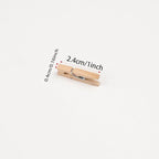 Wooden Clothes Pins, Natural Wood, 50 Pack, 1 Inch, Mini Wooden Rust Resistant - Image 3