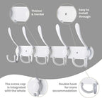 Coat Rack Wall Mounted, 5 Tri Stainless Steel Coat Hook - Image 3