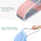 Pack of 30 Coat Hangers, Space-Saving Plastic Clothes Hangers, 0.2 Inches Slim - Image 3