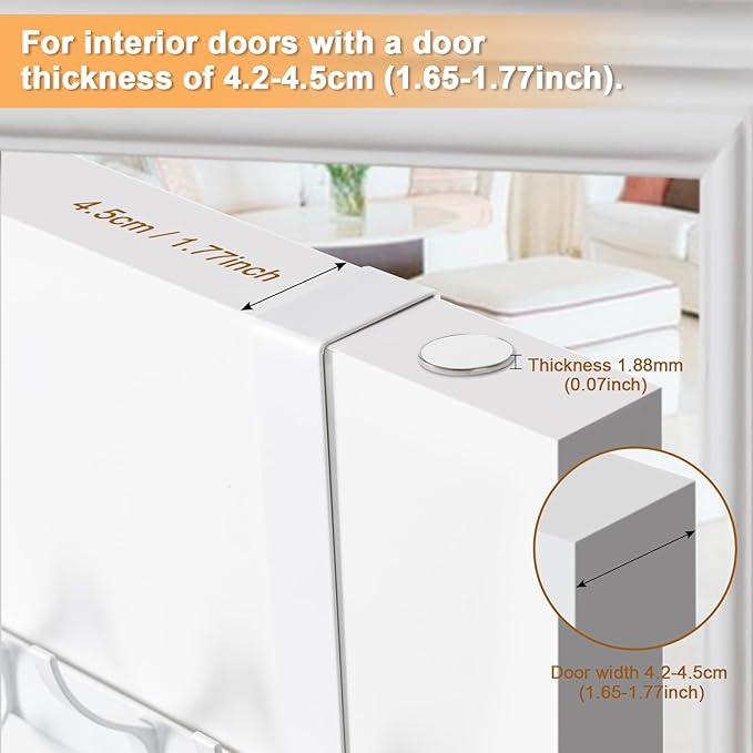 BOOMIBOO Over The Door Hooks, Sturdy Door Hanger, Towel Rack Towel Hooks - Image 2