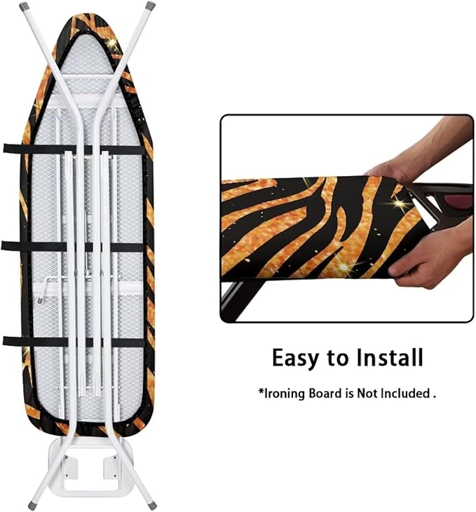 GLENLCWE Wild Bronze Stripe Ironing Board Cover - Image 4