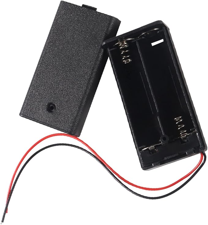 8Pcs 2 AA Battery Holder with Switch, 2X 1.5V AA Battery Holder Case with Wire - Image 6
