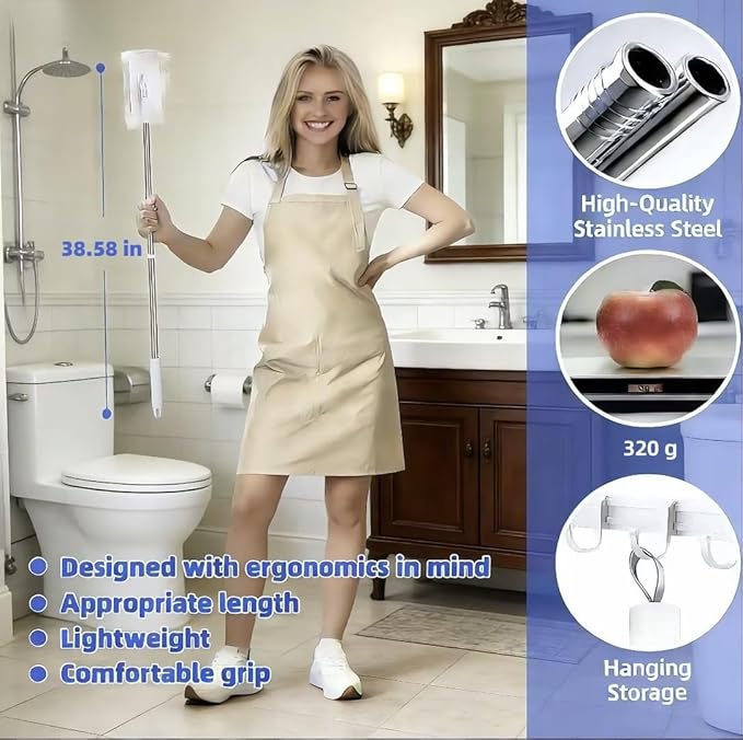 Clip on Mini Mop for Kitchen Counter & Floor – No Wash & Cloth Changing Lazy - Image 4