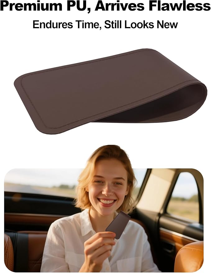 Patented Leather Car Air Freshener Visor Clip, Compatible - Image 6