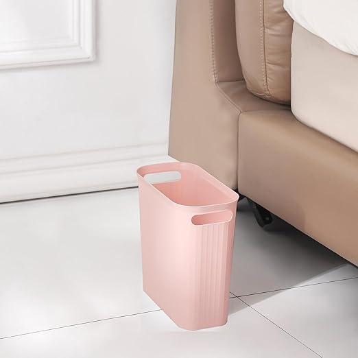 rejomiik Small Trash Can, 3.5 Gallon Garbage Can Slim Waste Basket Plastic - Image 2