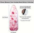 Nuxovilar Pink Watercolor Flowers Ironing Board Cover, This Cover Fits Most - Image 4