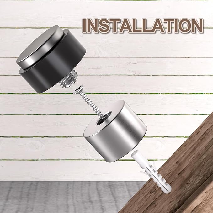 SANATO 10Pcs Nickel Door Stopper Floor Mounted - Image 3