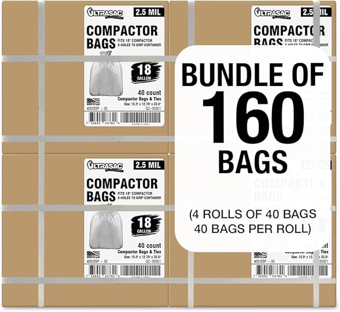 Ultrasac 18 Gallon Compactor Bags - Image 7