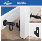 HOMOTEK Heavy Duty Latch Hook Stop Windproof, Door Holder Stopper - Image 7