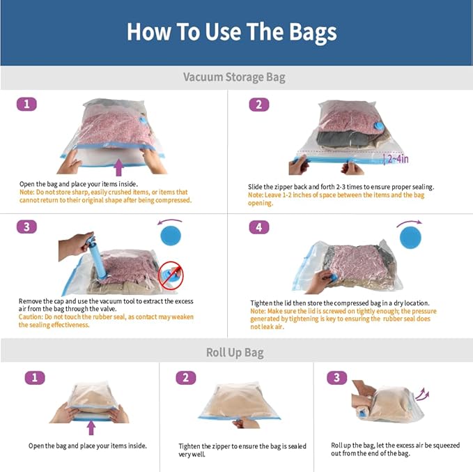 20 Pack Space Saver Vacuum Storage Bags - Image 6