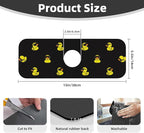 Duck Ducky Sunglasses Yellow Kitchen Sink Splash Guard Faucet Mat Super - Image 2