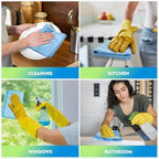 HOMEXCEL Blue Microfiber Cleaning Cloth 12 Pack, 12.5 x 12.5 inch Microfiber - Image 5
