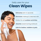 Clean Skin Club XL Premium Face Wipes, Extra Moist Makeup Removing Towelettes - Image 5