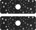 Kitchen Sink Splash Guard 2 PCS 14.7 Inch Sink Faucet Mat Splash Guard by Eyanle