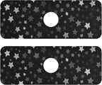 Kitchen Sink Splash Guard 2 PCS 14.7 Inch Sink Faucet Mat Splash Guard by Eyanle