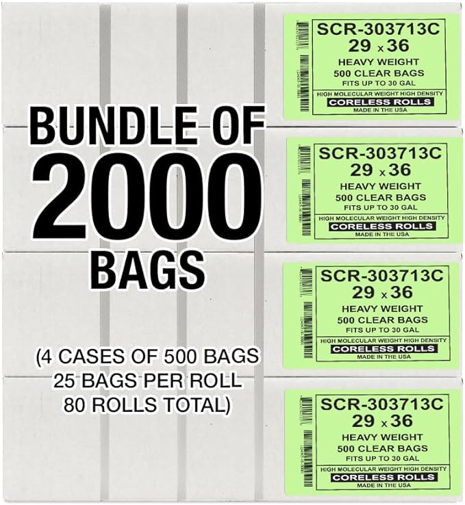 Aluf Plastics 20-30 Gallon Trash Bags Source Reduction Series Value High - Image 7