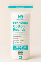 Premium Cotton Rounds, 100% Pure Natural Cotton, Hypoallergenic, Lint Free - Image 2