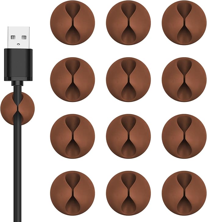 Cord Holder Cable Clips, Office or Mouse by Flezoo