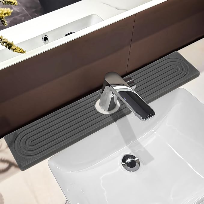 Faucet Mat For Kitchen Sink, Sink Stone Quick Dry Around Faucet, Super Absorbent by Unknown