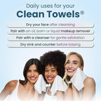 Clean Skin Club Clean Towels® XL Variety 4-Pack Travel Set, Disposable Face - Image 9