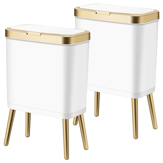 Procade 2Pack White Trash Can by MostPopularTrashCans