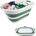 SAMMART 40L Collapsible Plastic Laundry Basket by SAMMART