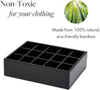 GOBAM Bamboo Closet Drawer Organizer, 15 Compartments - Image 5