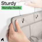 GORILLA GRIP Over the Door Shoe Organizer, 24 Large Breathable Mesh Pockets - Image 9