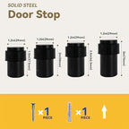 KHTUMEWARE 10 Pack 3 in Floor Door Stopper, Matte Black Door Stop, Wall - Image 4