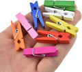 HAHIYO Colorful Wooden Clothes Pins Clothespins Small Do NOT Fall Apart 1.38 by HAHIYO