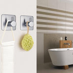 Adhesive Towel Hooks Heavy Duty Wall Hooks Waterproof Stainless Steel Hanger - Image 3