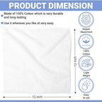 100% Cotton Washcloth Set 24 Packs – Soft, Absorbent Face Towels - Image 7