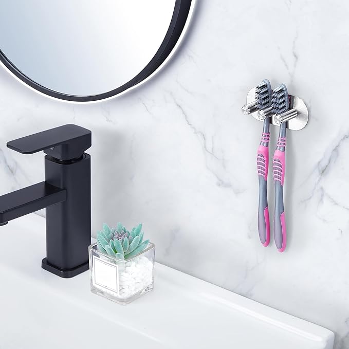 Electric Toothbrush Head Holder, Toothbrush Holders Wall Mounted, Adhesive - Image 4