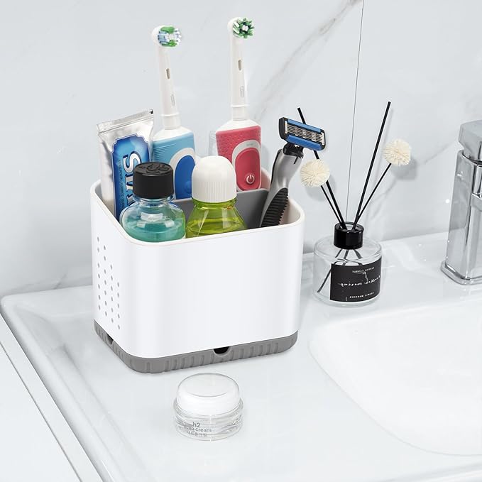 Toothbrush Holders for Bathrooms, Kids Electric Toothbrush and Toothpaste Holder - Image 2
