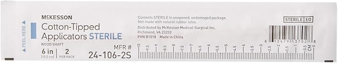 McKesson Sterile Cotton Tipped Applicators, 6 Inch, Box of 200 – Medical Cotton - Image 8