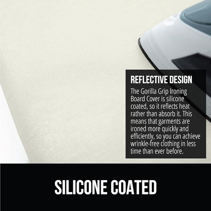 GORILLA GRIP The Original Ironing Board Cover and Pad, Silicone Coating - Image 4