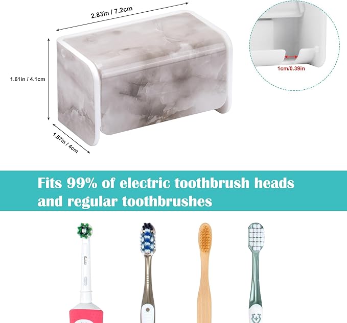 2 PCS Toothbrush Holders Wall Mounted - Image 5