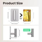 Silver Hooks for Hanging Heavy Duty, Wall Hooks for Shower, Waterproof & - Image 5