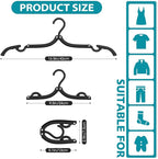 40 Pcs Travel Hangers Portable Foldable Travel Hanger Organizer, Plastic Cruise - Image 2