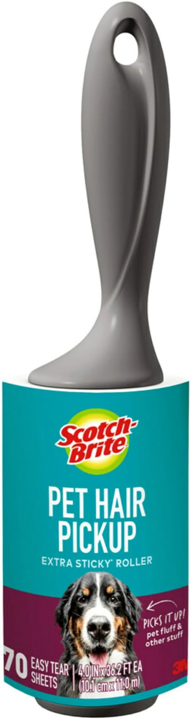 Scotch-Brite Pet Hair Pickup Extra Sticky Lint Roller, Designed by Scotch-Brite