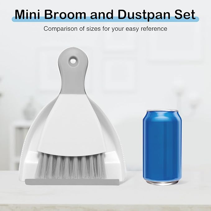 NACENA Mini Dustpan and Brush Set, Small Broom and Dustpan Set Dust Pan and - Image 7