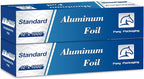 Aluminum Foil Standard 12 inch Wide, 1000 FT Food Safe Foil Wrap by PonyPackaging