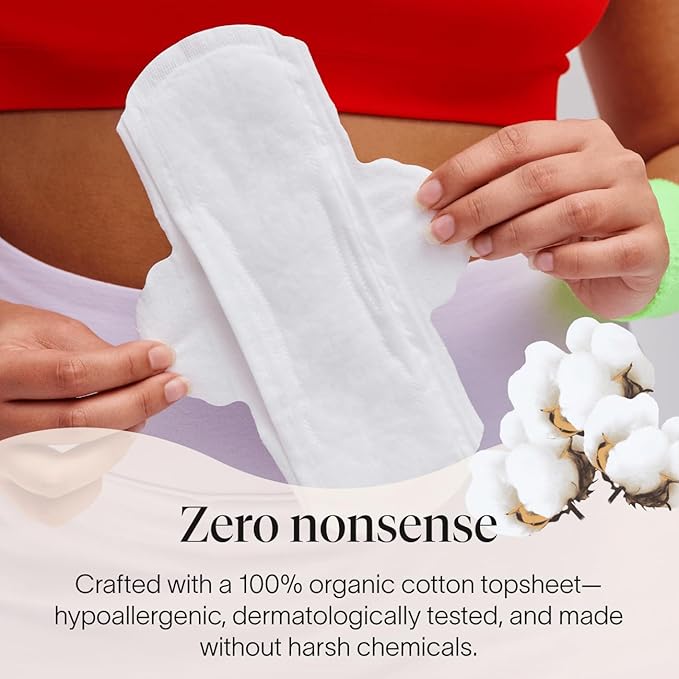 Cora 100% Organic Cotton Topsheet Pads - Image 6
